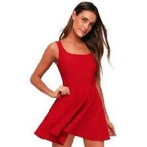 Lulus Red Skater Dress